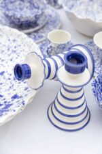 Castiçal Sarapinta risca azul - Image 2