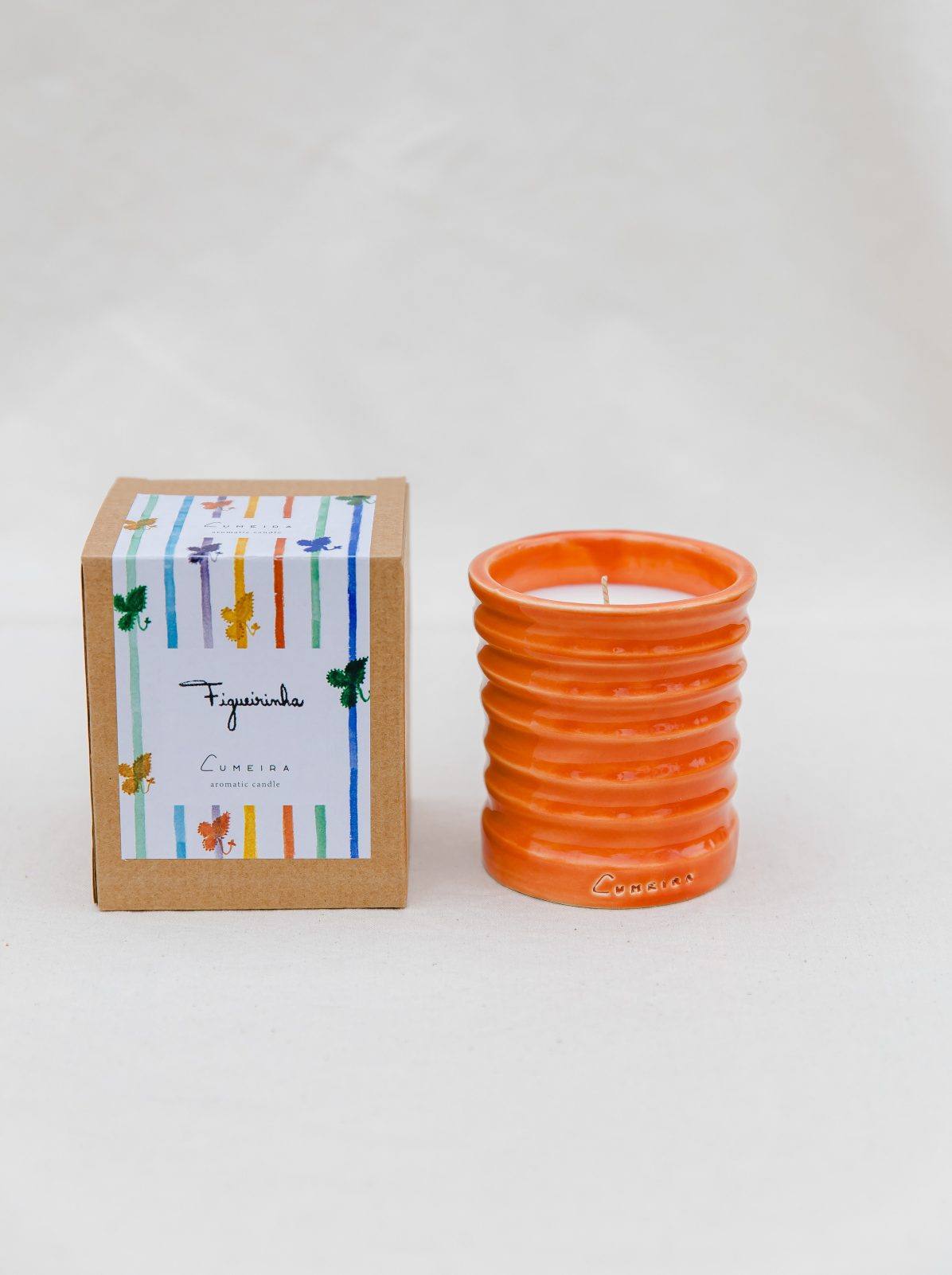 vela laranja Vela aromática Figueirinha laranja - Image 1