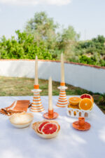 Castiçal folho laranja - Image 4